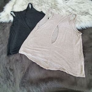 2/$15 PEEKABOO Racerback Loose Tank S/M